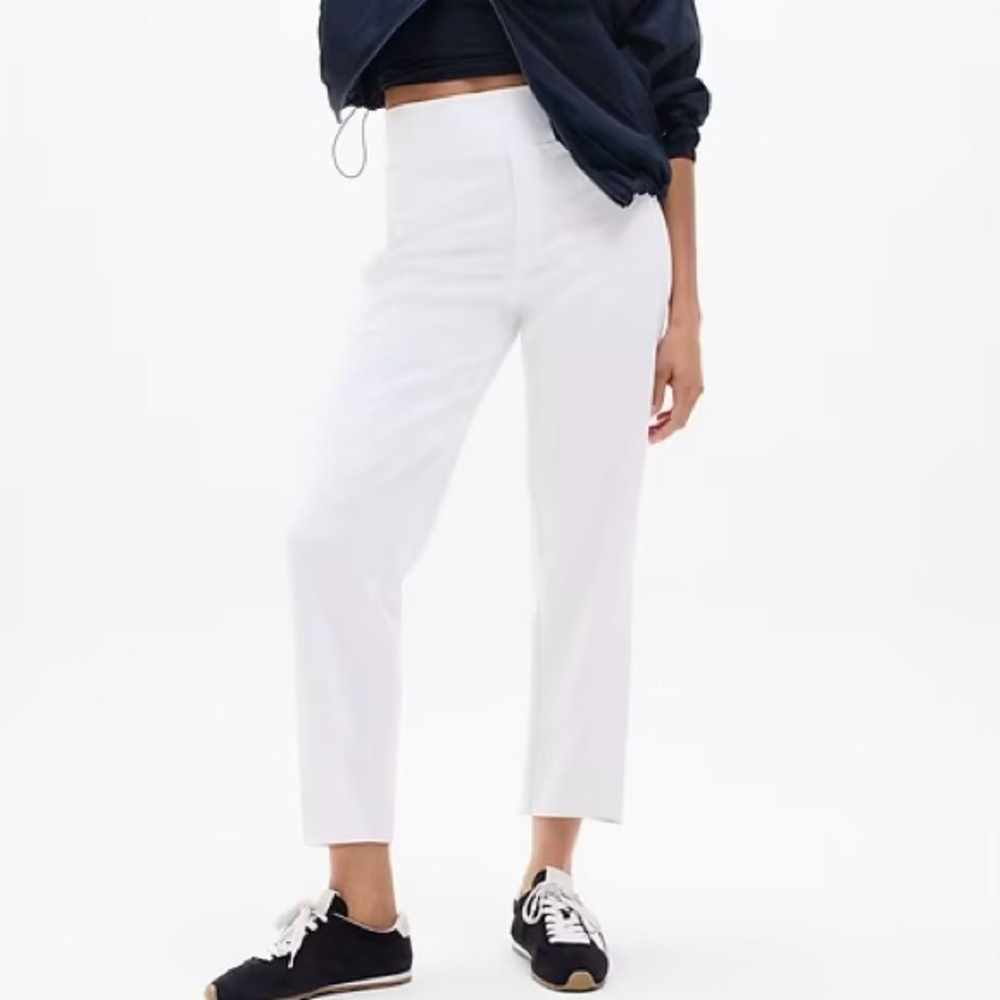 Athleta White Endless Highrise Straight-Leg Pants